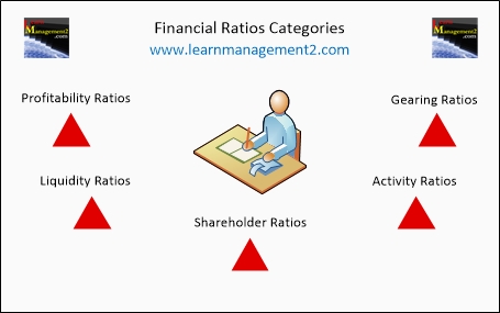 Diagram illustrating Financial Ratio categories